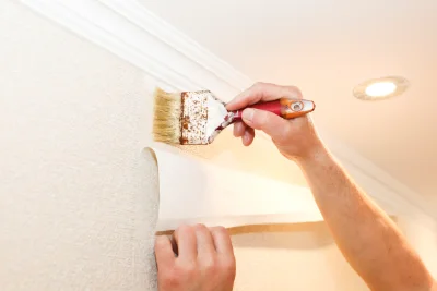 Pose de papier peint à Guitinières — revêtements muraux et toiles de verre
